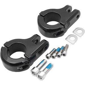 【USA在庫あり】 クリアキン Kuryakyn ハイウェイ ペグマウント ブルート 1.25インチ(32mm) 黒 kur7616 HD店