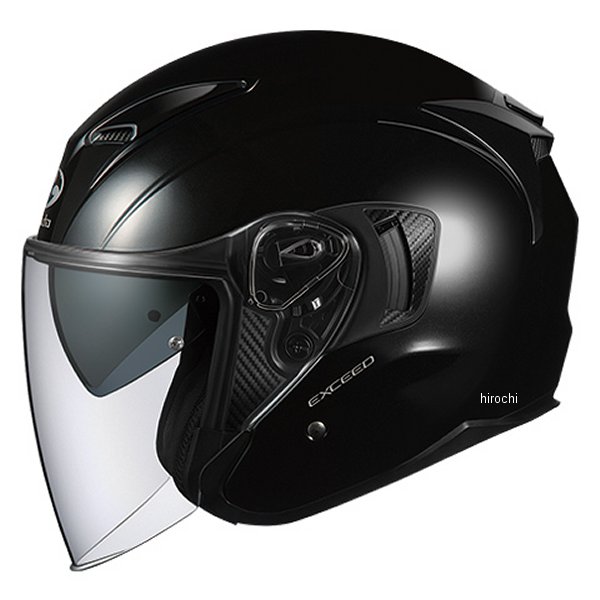 オージーケーカブト OGK KABUTO ジェットヘルメット EXCEED ブラックメタリック XSサイズ 4966094576868 HD店