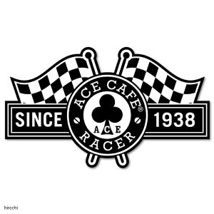 �y���[�J�[�݌ɂ���z �G�[�X�J�t�F�����h�� �f�J�[�� ACE CAFE LONDON Racer �t���b�O 93×55mm ACE-N019DE HD�X