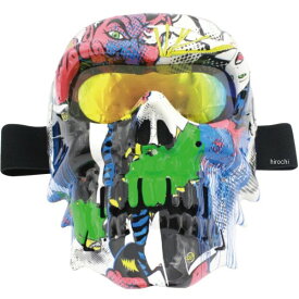 【メーカー在庫あり】 マッドマックス MAD MAX フェイスマスク ドクロ 防風 ミラーシールド ゴーグル MO012 TYPE5 白 MM40-MO012-05 HD店