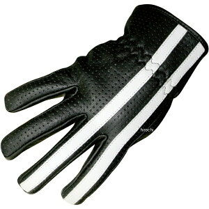 モトフィールド MOTO FIELD 春夏モデル パンチングレザーグローブ ホワイトライン Mサイズ MFG-271P HD店