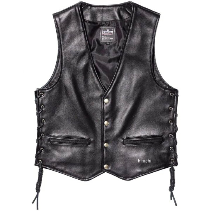 楽天市場】カドヤ KADOYA 秋冬モデル BUTTON DOWN VEST レザーベスト 