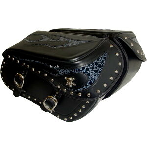 クロス Xross ラージサイドバッグ ダブルバッグ ブルークロコ シルバースカル BSF-203-1S HD店