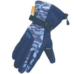 クレバー CLEVER レディースウィンターグローブ ネイビー/ブルーカモ Lサイズ CLG-433 HD店