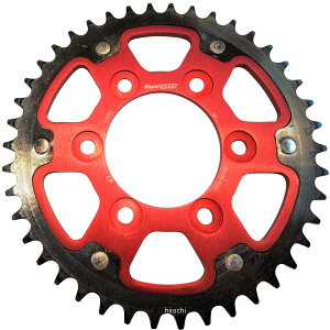 スーパースプロックス SUPERSPROX リアスプロケット ステルス 1489-42T 赤 RST-1489:42-RED HD店