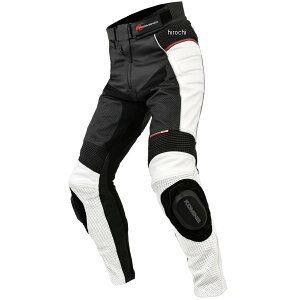 【メーカー在庫あり】 PK-780 コミネ KOMINE 春夏モデル レザーパンツ サトゥルノ 白/黒 4XLBサイズ 02-780 HD店