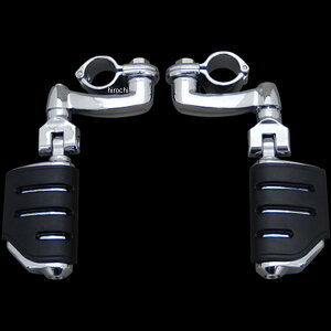 【メーカー在庫あり】 クリアキン Kuryakyn ロングホーン オフセット ハイウェイペグ トライデント クローム 7555 HD店