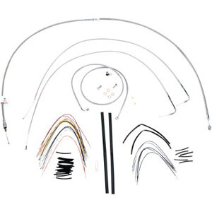 �yUSA�݌ɂ���z �o�[���[�u�����h Burly Brand �P�[�u���L�b�g �X�e�����X 07�N-10�N FXSTB�AFXSTC 16�C���`�p 0610-0717 HD�X