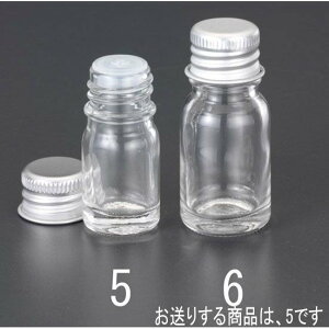 【メーカー在庫あり】 エスコ ESCO φ23x50mm/ 5ml ガラス容器(アルミキャップ) 000012085274 HD