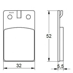�A�R�T�b�g ACCOSSATO �u���[�L�p�b�h AGPA16 �I�[�K�j�b�N XTZ660�AXT 600E�AARTESIA 403-AGPA016-OR HD�X