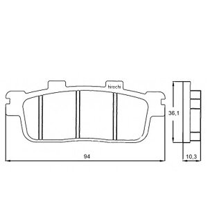 �A�R�T�b�g ACCOSSATO �u���[�L�p�b�h AGPP107 �I�[�K�j�b�N KYMCO NEW DOWNTOWN�AK-XCTI300�AG-DINK300 403-AGPP107-OR HD�X