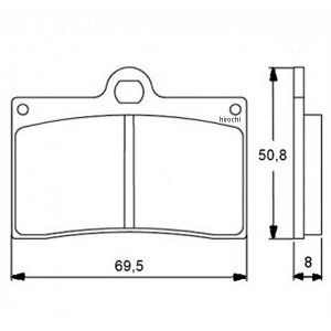 �A�R�T�b�g ACCOSSATO �u���[�L�p�b�h AGPA32 �G�{�����[�V����EV2 GILERA SATURNO500�ASATURNO350�AGAS GAS SM125 403-AGPA032-EV2 HD�X