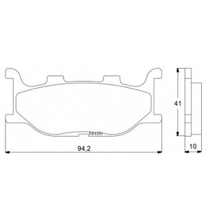 �A�R�T�b�g ACCOSSATO �u���[�L�p�b�h AGPA22 �G�{�����[�V����EV2 FZ6 FAZER�ASR400�A�r���[�S 403-AGPA022-EV2 HD�X