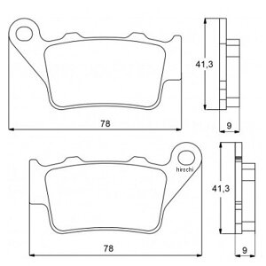 �A�R�T�b�g ACCOSSATO �u���[�L�p�b�h AGPP091 �I�[�K�j�b�N BMW S1000R�AF850 GS�AR850RT�AG650�AC400 403-AGPP091-OR HD�X