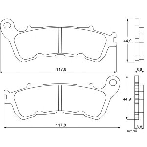 �A�R�T�b�g ACCOSSATO �u���[�L�p�b�h �G�{�����[�V����EV1 14�N-18�N CTX1300 403-AGPA087-EV1 HD�X
