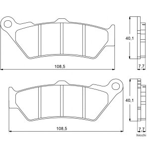 �A�R�T�b�g ACCOSSATO �u���[�L�p�b�h �G�{�����[�V����EV1 98�N-01�N NT650 V DEAUVILLE Front 403-AGPA092-EV1 HD�X