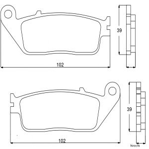 �A�R�T�b�g ACCOSSATO �u���[�L�p�b�h �G�{�����[�V����EV1 90�N CBR250 R 403-AGPA072-EV1 HD�X