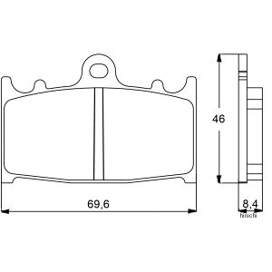 �A�R�T�b�g ACCOSSATO �u���[�L�p�b�h �G�{�����[�V����EV2 15�N-16�N GSX1250 FA TRAVELLER 403-AGPA075-EV2 HD�X