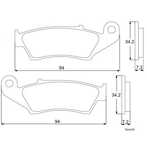 �A�R�T�b�g ACCOSSATO �u���[�L�p�b�h �G�{�����[�V����EV1 08�N-12�N �z���_ TRX 700 XX 403-AGPA051-EV1 HD�X