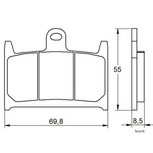 �A�R�T�b�g ACCOSSATO �u���[�L�p�b�h �G�{�����[�V����EV2 92�N TRIUMPH DAYTONA 403-AGPA058-EV2 HD�X