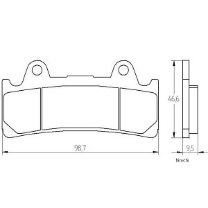 �A�R�T�b�g ACCOSSATO �u���[�L�p�b�h �G�{�����[�V����EV1 94�N-95�N FZR1000 403-AGPA196-EV1 HD�X