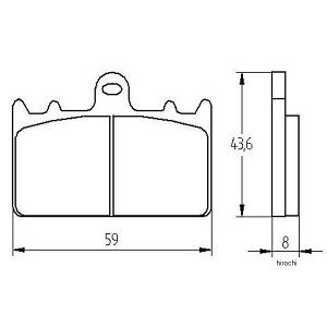 �A�R�T�b�g ACCOSSATO �u���[�L�p�b�h �G�{�����[�V����EV1 91�N-02�N ZXR400 403-AGPA201-EV1 HD�X