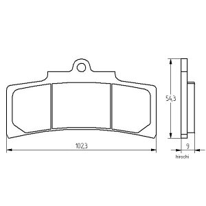 �A�R�T�b�g ACCOSSATO �u���[�L�p�b�h �G�{�����[�V����EV1 403-AGPA202-EV1 HD�X
