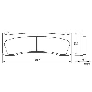 �A�R�T�b�g ACCOSSATO �u���[�L�p�b�h �G�{�����[�V����EV2 05�N-09�N POLARIS PHOENIX 403-AGPA204-EV2 HD�X
