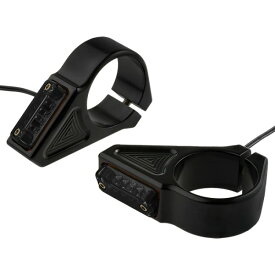 【USA在庫あり】 ジョーカーマシン Joker Machine LEDウインカー フォークマウント 41mm スモークレンズ 黒 左右ペア 2020-1999 HD店