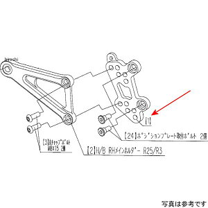 ビート BEET H/B RH Pプレート YZF-R25/R3 9022-Y53-50 HD店