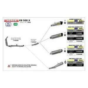A[ ARROW XbvI}t[ PRO RACE 17N-18N CBR1000RR jN_[N/XeGh 71859PRN HDX