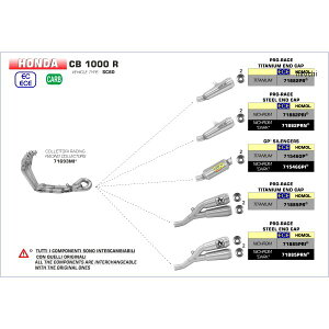 A[ ARROW tGL][Xg GP2 18N-20N CB1000R `^/`^Gh 71546GP+71693MI HDX