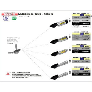 �A���[ ARROW �X���b�v�I���}�t���[ INDY RACE 15�N-17�N �h�D�J�e�B MULTISTRADA1200S �A���~/�J�[�{���G���h 71832AK-1200S HD�X