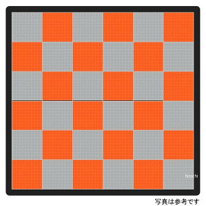 �y���[�J�[�݌ɂ���z �e�b�N�^�C�� TECTile Bike-2L�Z�b�g 2,410mm×2,740mm ���C�g�O���[/�I�����W TECTILE-GARAGE0004-LGR-OR HD�X