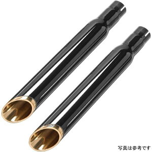 モーターステージ スリップオンマフラー 63ベビーブラス 17年 FXDL、FXDB 黒/エンド黒 2018185 HD店