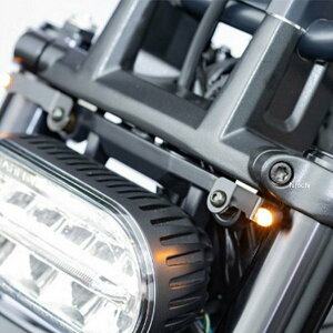 【メーカー在庫あり】 キジマ ナノLEDランプ用フロントウインカーステー 22年以降 ハーレー スポーツスターS、ナイトスター HD-019014 HD店