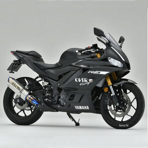オーヴァー OVER スリップオンマフラー TT-Formula RS 政府認証 19年-21年 YZF-R3 フルチタン 17-36-04 HD店