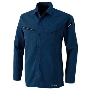 【メーカー在庫あり】 TSデザイン AIR ACTIVE ロングスリーブシャツ ネイビー 4Lサイズ 8105 HD店