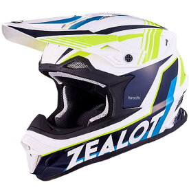【メーカー在庫あり】 ジーロット ZEALOT オフロードヘルメット MadJumper GRAPHIC 青/黄 Sサイズ MJ0019/S HD店