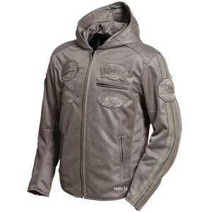 デグナー DEGNER フード付きテキスタイルメッシュジャケット グレー Lサイズ 23SJ-2 HD店