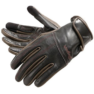 【メーカー在庫あり】 デグナー DEGNER レザーレディースグローブ 黒/ブラウン Sサイズ FRTG-70 HD店