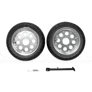 田中商会 10インチアルミホイール、タイヤ前後セット モンキー ca0081 HD店