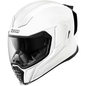 【USA在庫あり】 アイコン ICON フルフェイスヘルメット AIRFLITE Gloss 白 XLサイズ(61cm-62cm) 0101-10865 HD店