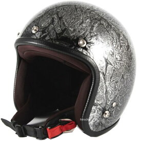 ナナニージャム 72JAM ジェットヘルメット カスタムペイントJAM RASH シルバー フリーサイズ(57-60cm未満) JCP-17 HD店