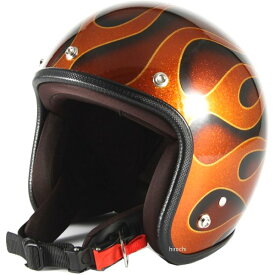 ナナニージャム 72JAM ジェットヘルメット FLAMES オレンジ フリーサイズ(57-60cm未満) JCP-43 HD店