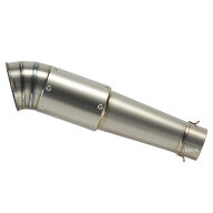 ナイトロレーシング ハーフポリッシュ グレネードチタンサイレンサー V-III 300mm 差込口径φ60.5マフラ…