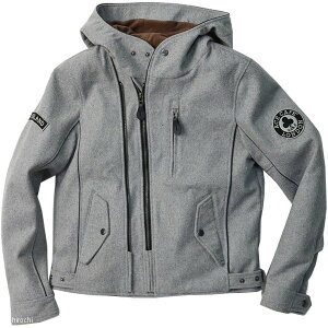 FS2301TJ エースカフェロンドン ACE CAFE LONDON 2024年秋冬モデル メルトンW2フーデッドジャケット ライトグレー XLサイズ FS2301TJ-LGYXL HD店