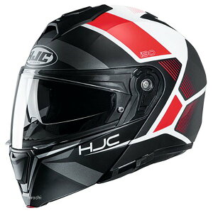 HJH190 エイチジェイシー HJC システムヘルメット i90 ホレン 黒/赤 Mサイズ HJH190RE01M HD店