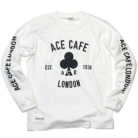 【メーカー在庫あり】 エースカフェロンドン ACE CAFE LONDON コットンロンT EST.1938 白 Lサイズ AC002CL-WH/L HD店