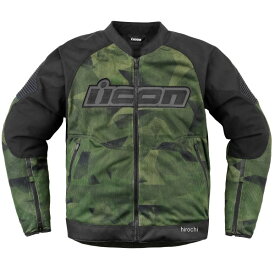 アイコン ICON 2024年春夏モデル ジャケット オーバーロード3 メッシュ カモグリーン Sサイズ 2820-6705 HD店